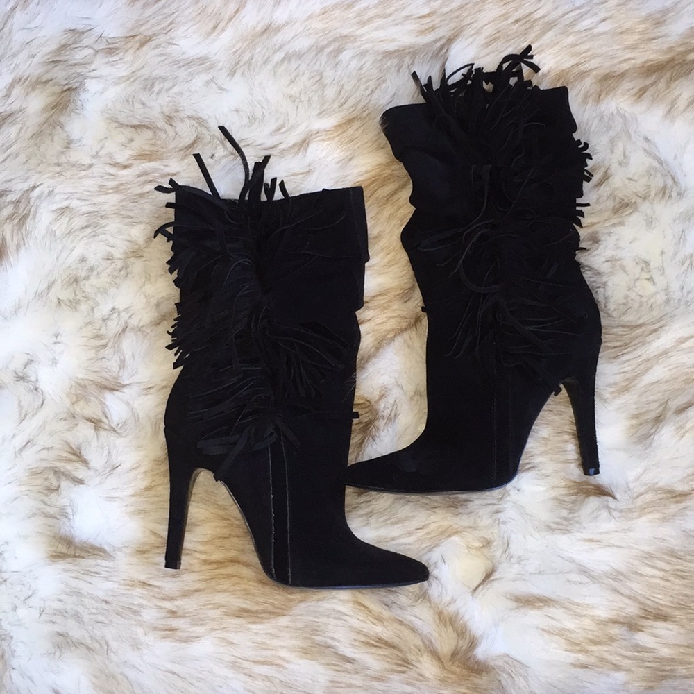 NEW Aldo Suede Cireven Fringe Bootie